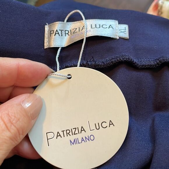 NWT Patrizia Luca Milano dark navy blue wide leg pants - Picture 6 of 8